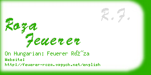roza feuerer business card
